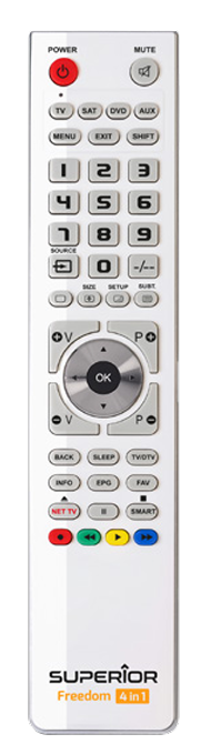 Universal remote control that you can program yourself - WHITE