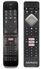 Philips 43PUS7363/12  náhradný diaľkový ovládač rovnakého vzhľadu bez zadní klávesnice