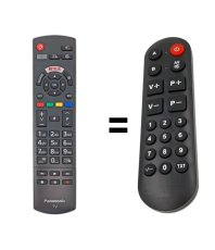 Panasonic TX-24GS350E náhradní dálkový ovladač pro seniory