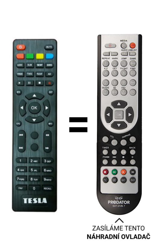 TESLA TE-400, TE-320 version 2 Replacement Remote Control