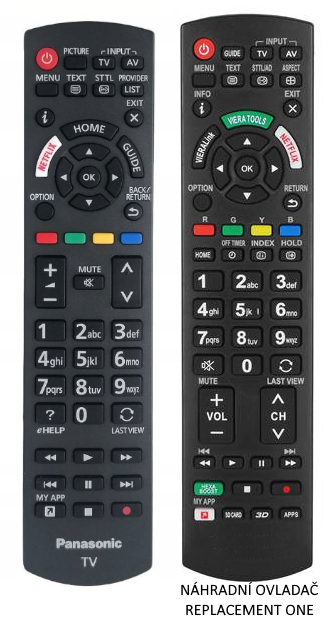 Panasonic N2QAYB001245 replacement remote control of the same appearance