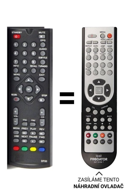 Denver DTB-137H Replacement Remote Control.