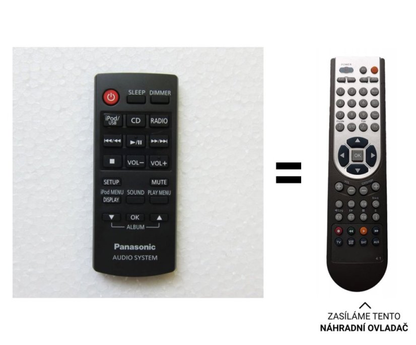 Panasonic N2QAYC000079 náhradní dálkový ovladač jiného vzhledu