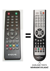 Evolve DT-3030HD Replacement Remote Control.