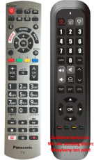 Panasonic N2QAYB001189 simple, clear remote control for seniors