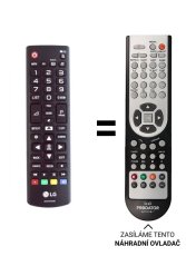 LG AKB74475490 náhradní dálkový ovladač jiného vzhledu