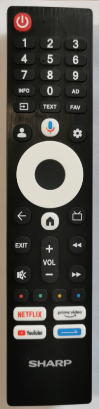 Sharp 32GF3265E replacement remote control for seniors