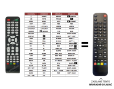 Smart tech SMT2219DTS replacement remote control with a different look