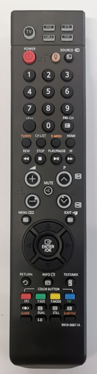 Samsung BN59-00611A, BN59-00603A, BN59-00618A náhradní dálkový ovladač stejného vzhledu