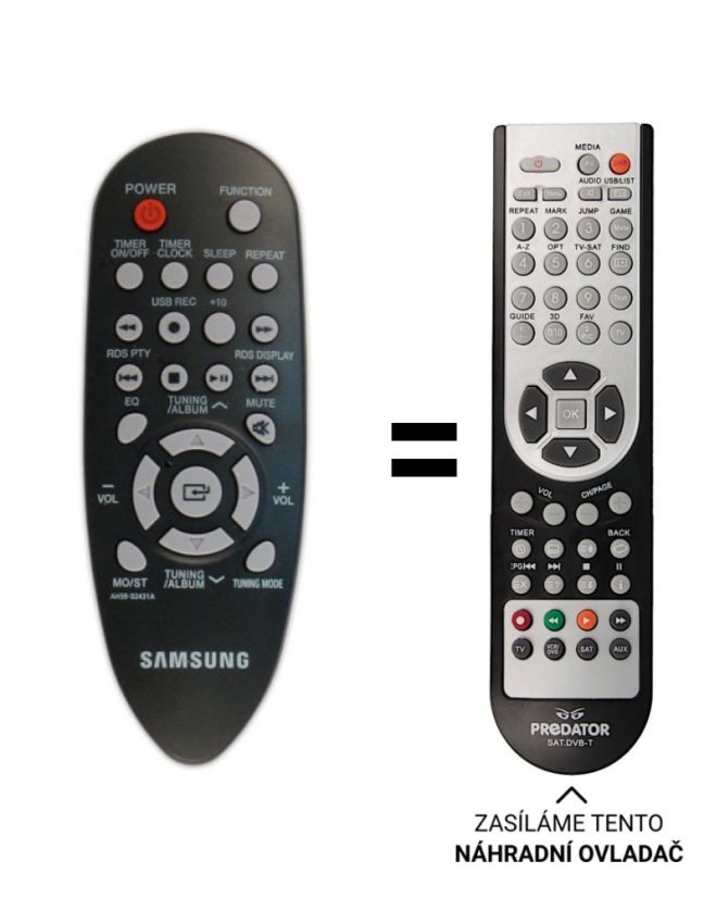 Samsung AH59-02431A náhradní dálkový ovladač jiného vzhledu