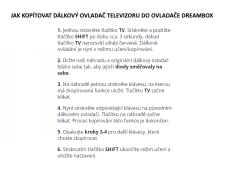 Dreambox DM 500HD náhradní dálkový ovladač stejného vzhledu