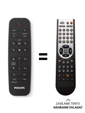 Philips AZ700T/12 náhradní dálkový ovladač jiného vzhledu