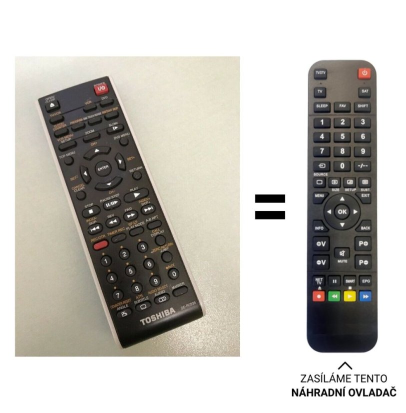 Toshiba SE-R0235 náhradný diaľkový ovládač iného vzhľadu