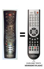MATSUI 21M1105DVD, 14M1105DVD Náhradné diaľkové ovládanie iného vzhľadu