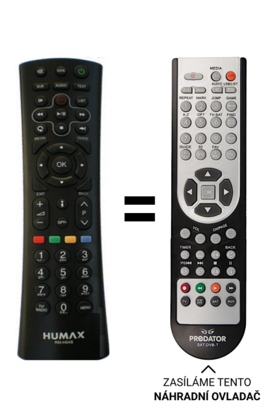 Humax UD-Fox/HD Replacement Remote Control