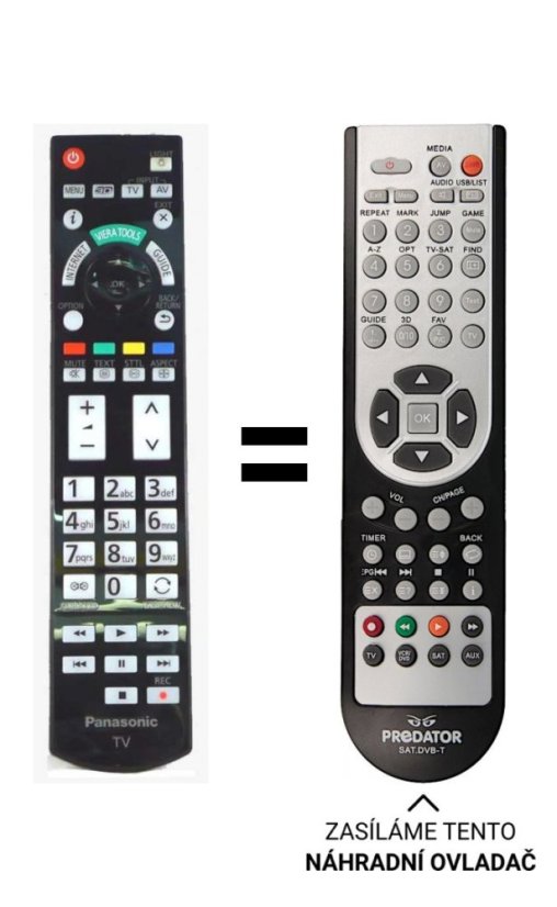 Panasonic N2QAABB000715 Náhradné diaľkové ovládanie iného vzhľadu