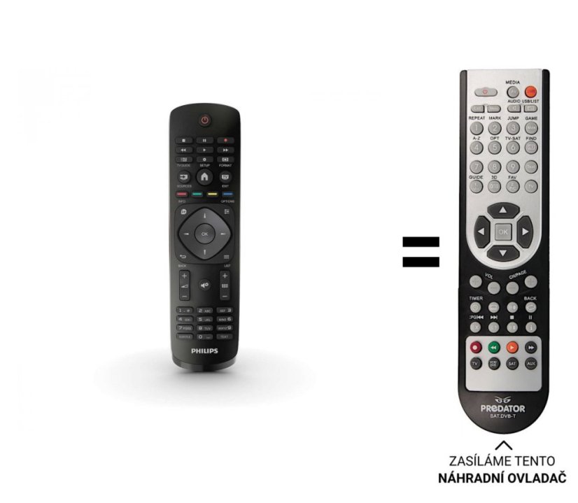 Philips 43Put4900/12 Náhradné diaľkové ovládanie iného vzhľadu