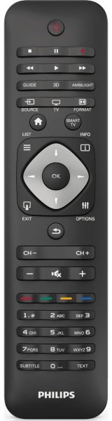 Philips 42PFK7179/12 original remote control without keyboard