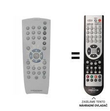 Grundig TP81D náhradní dálkový ovladač jiného vzhledu