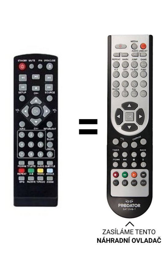 ECG DVD2280DVB-T DVD4550pVR Replacement Remote Control