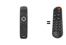 Philips 32PFL3207H/12 náhradní dálkový ovladač pro seniory
