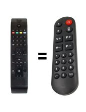 JVC RM-C1236 náhradní dálkový ovladač pro seniory