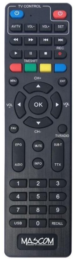 Originální dálkový ovladač Mascom MC820T2