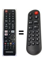Samsung UE32T5372 náhradní dálkový ovladač pro seniory