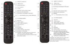 Hisense HE40K3300 náhradní dálkový ovladač stejného vzhledu