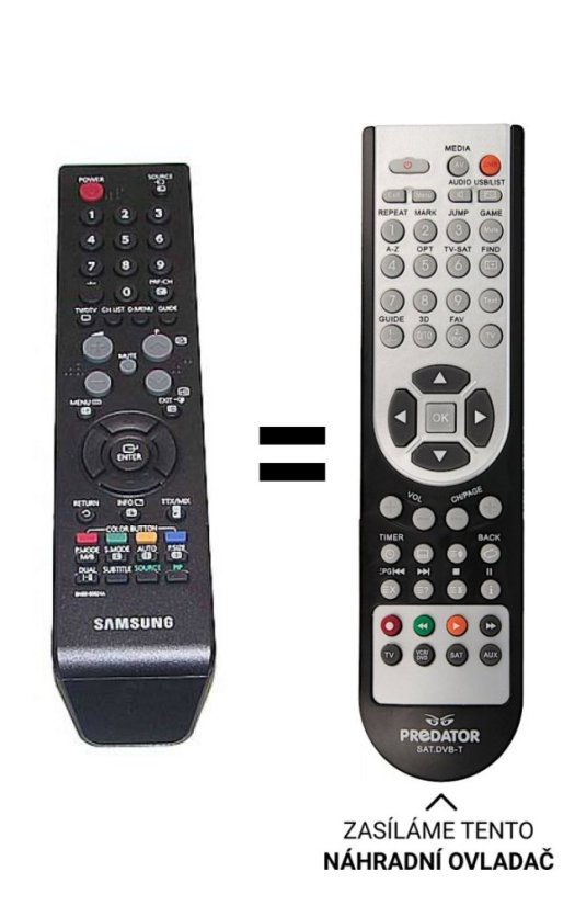 Samsung BN59-00624A náhradní dálkový ovladač jiného vzhledu