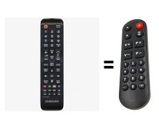 Samsung AA59-00741A náhradní dálkový ovladač pro seniory.