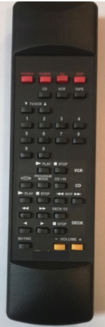 Technics RAK-SA011XH replacement remote control with the same description