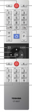 Toshiba CT-8527 náhradný diaľkový ovládač pre seniorov