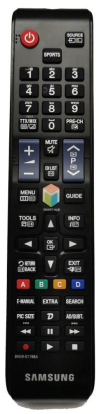 Samsung BN59-01198A náhradní dálkový ovladač pro seniory