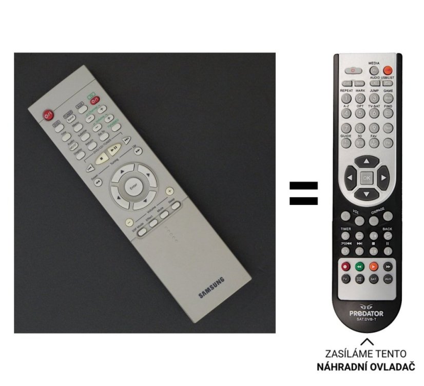 Samsung HT-DL100, AH59-01068B náhradní dálkový ovladač jiného vzhledu
