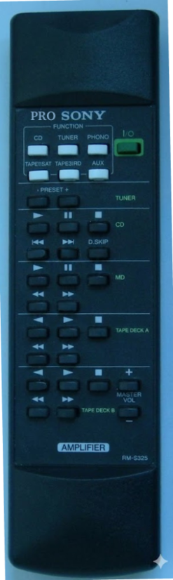 SONY TA-FB920QS replacement remote control with the same description.