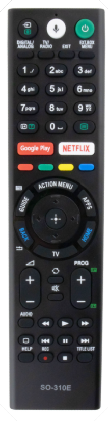 Sony RMF-TX310E replacement remote control same as original - with microphone