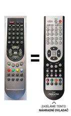Sencor SLT1911DVB-T, SLT3208DVB-T Nahradenie diaľkového ovládania iného vzhľadu