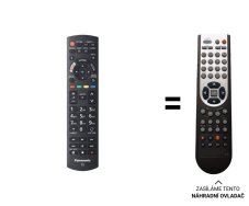 Panasonic N2QAYB001211 náhradní dálkový ovladač jiného vzhledu