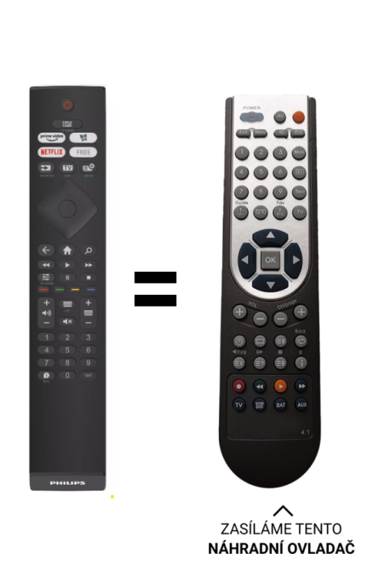 Philips 996592302286 Náhradné diaľkové ovládanie iného vzhľadu