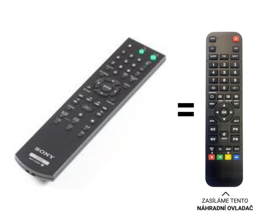 Sony RMT-D175P, RMT-D185P náhradní dálkový ovladač jiného vzhledu