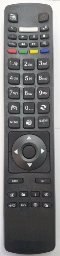 Telefunken RC5118 náhradný diaľkový ovládač rovnakého vzhľadu