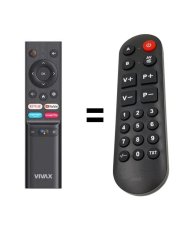 Vivax 43Q10C náhradní dálkový ovladač senior