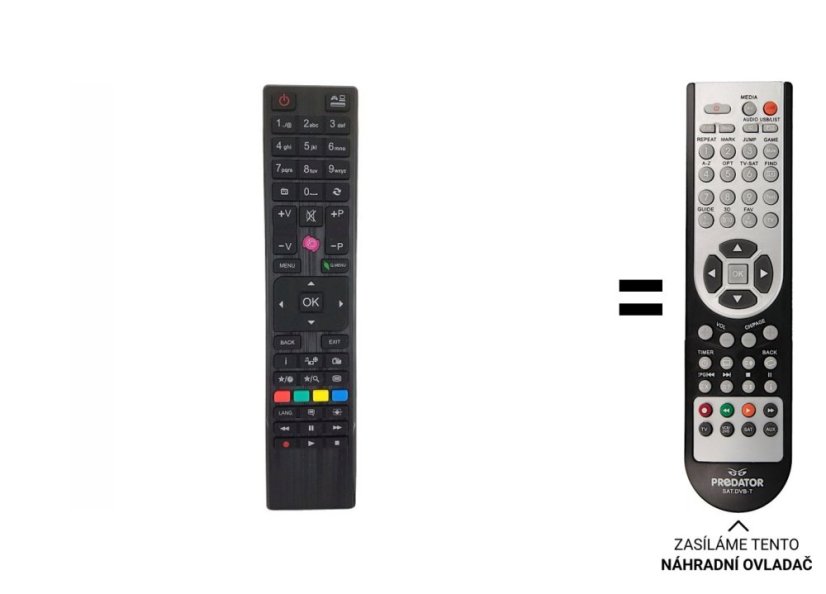 Finlux TV24FDM5660-T2 Náhradné diaľkové ovládanie iného vzhľadu