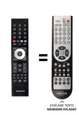 Grundig TP6, TP6187R náhradní dálkový ovladač jiného vzhledu