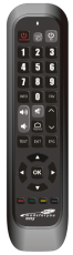 A simple, clear remote control that we will program for your device