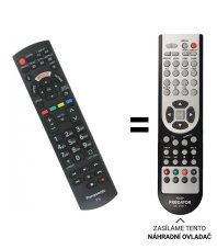 Panasonic N2QAYB001009 náhradní dálkový ovladač jiného vzhledu
