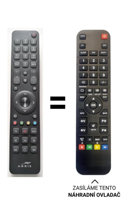 Arris VIP4302 replacement IR remote control with transmitting diode