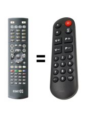 Gosat GS7056HDI PVR náhradný diaľkový ovládač pre seniorov.