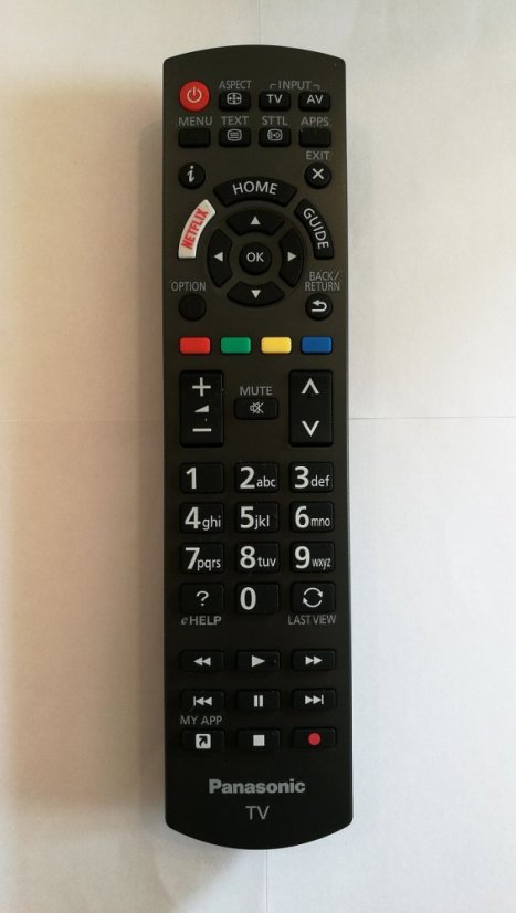 Panasonic TX-65EX603E náhradní dálkový ovladač pro seniory